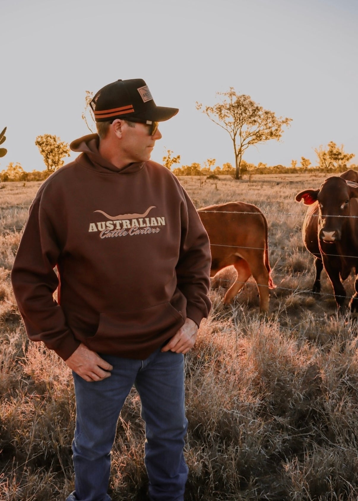 Longhorn Hoodie in Chocolate