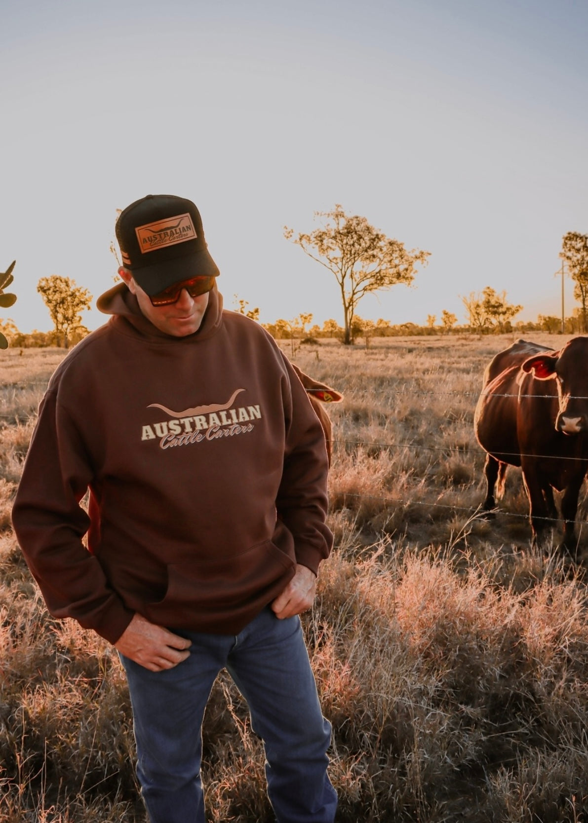 Longhorn Hoodie in Chocolate